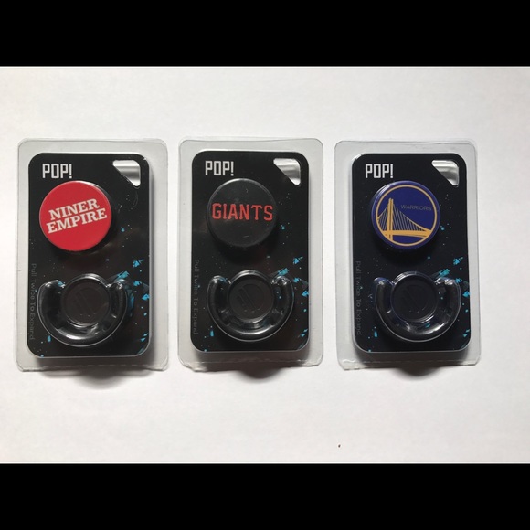 Pop Up iPhone Socket Giants Warriors 49ers 3 Pack - Picture 2 of 8